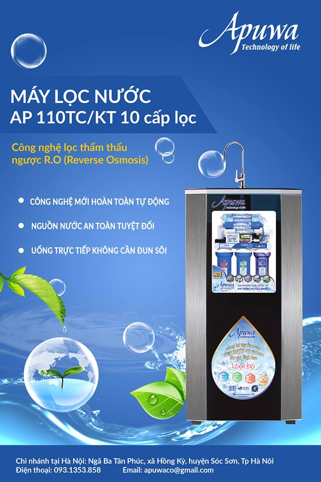 M&aacute;y lọc nước Apuwa 10 cấp lọc
