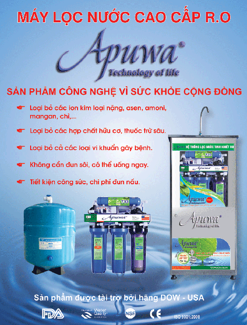 B&aacute;o gi&aacute; m&aacute;y lọc nước chất lượng cao